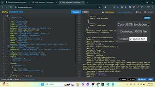 How to generate fake data in JSON format.