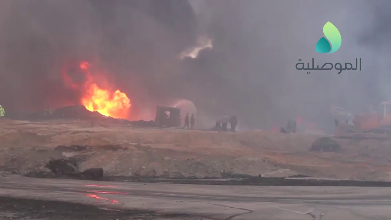 كاميرا الموصلية ترصد استمرار حرائق ابار القيارة بعد 3 شهور على تحرير الناحية