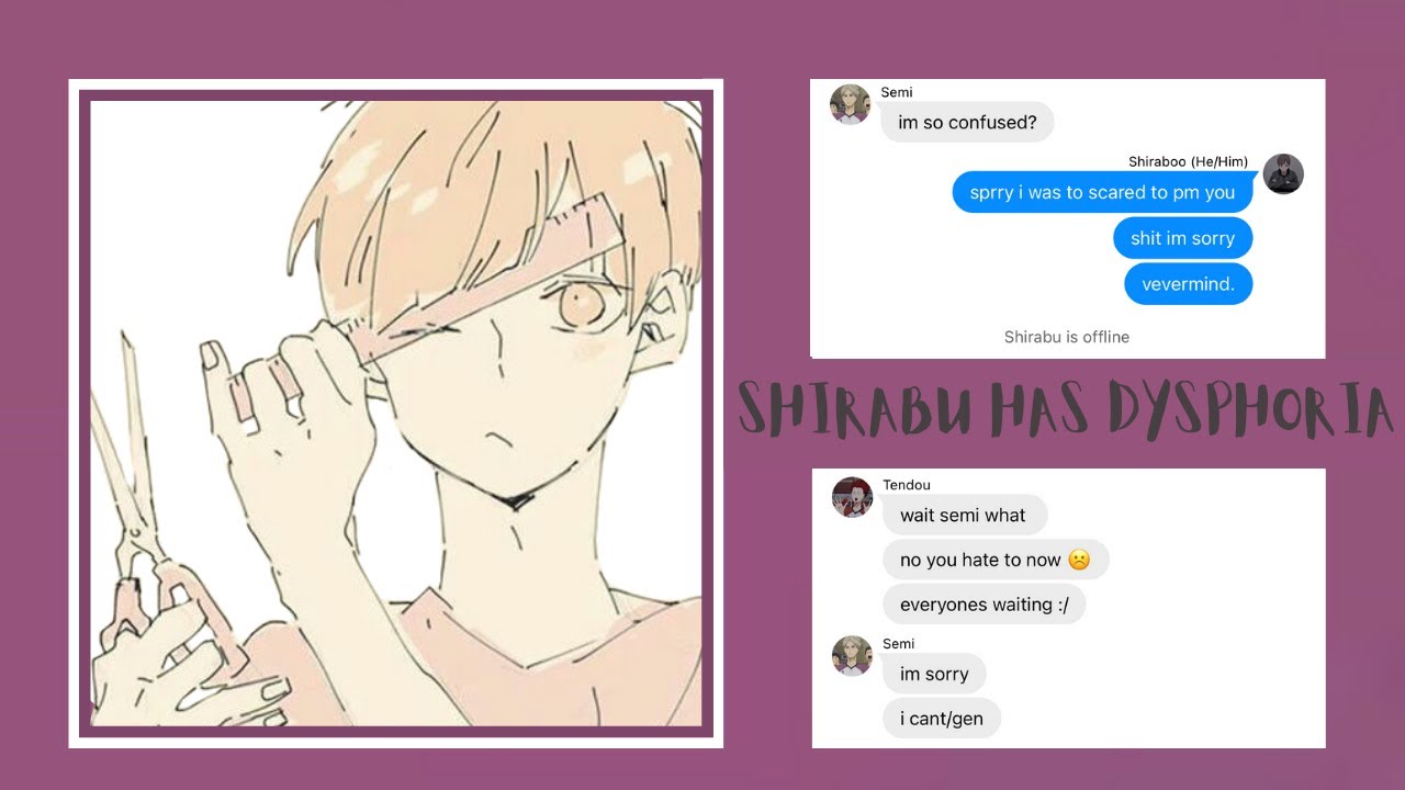 Shirabu isn’t Okay? || SemiShira Getting so Close to Confession || Haikyuu!! text chat