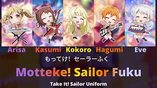 もってけ！セーラーふく (Motteke! Sailor Fuku)【Color Coded Lyrics】BanG Dream!