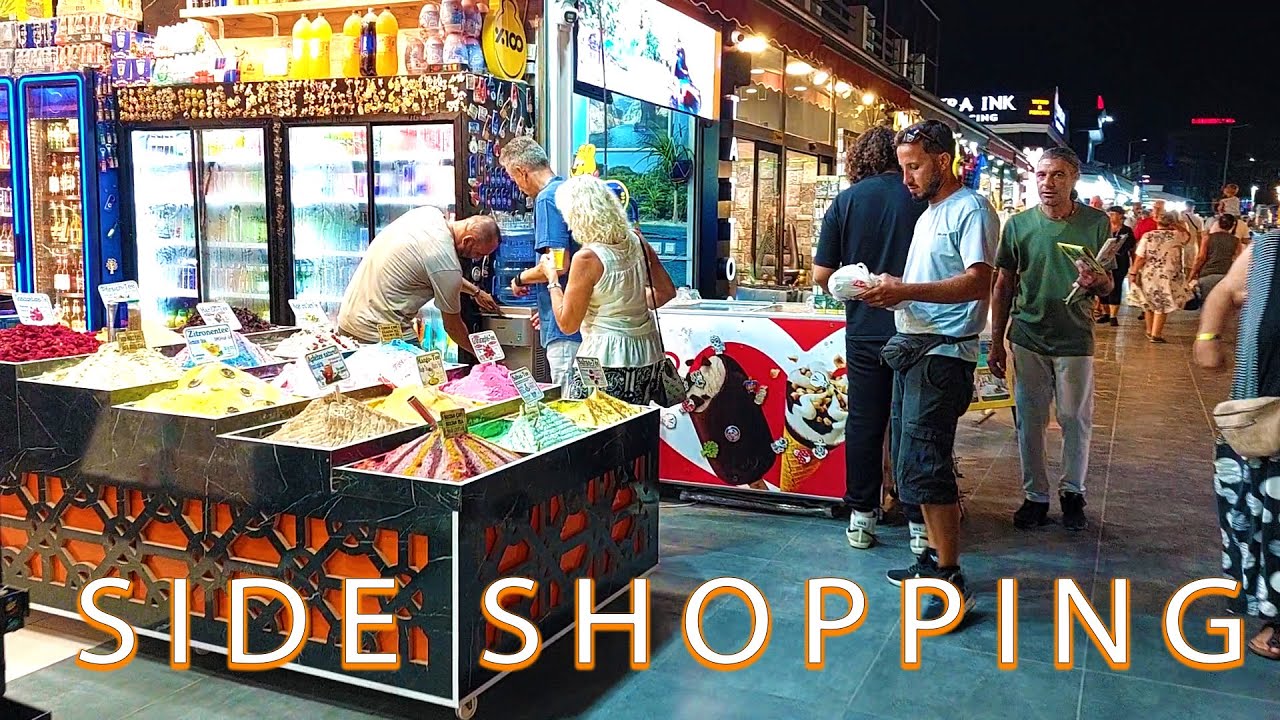 Shopping am Abend in Kumköy. Antalya Side Türkei 2025 #antalya #side #türkei