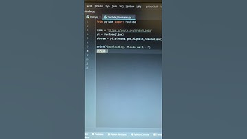 👌🏼📲Build YT downloader script using Python #python #programming #shorts