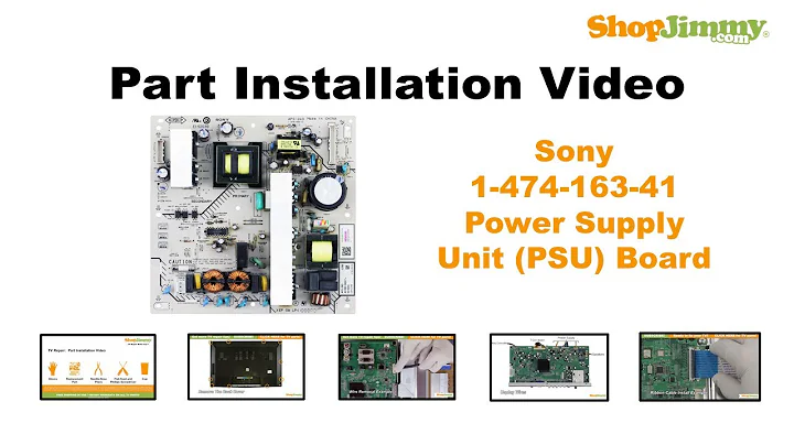 Sony 1-474-163-41 Power Supply Unit (PSU) Boards Replacement Guide for Sony LCD TV Repair