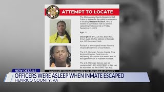 Investigation reveals that officers were asleep, allowing Virginia inmate to escape