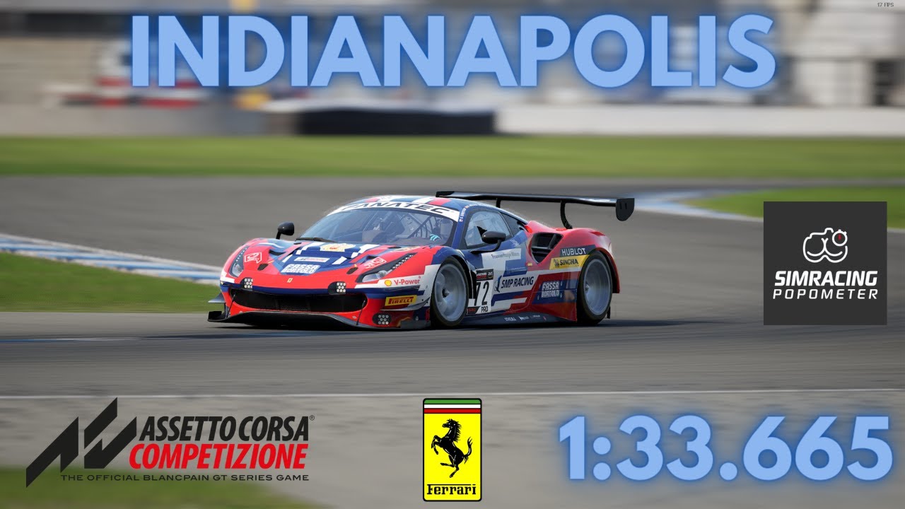 Indianapolis Hotlap Esports Q&R Setups Ferrari 488 GT3 Evo