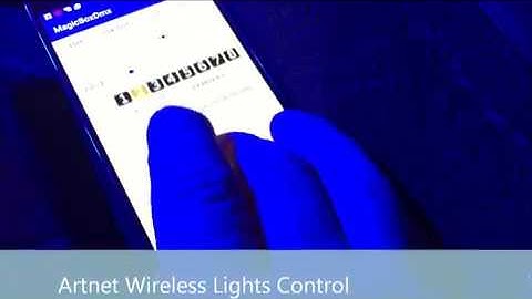 Wireless DMX lighting control from Smartphones - magicBoxDmx