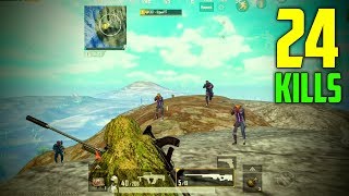 GROZA + AWM is OP Combination | 24 Kills Solo vs Squad | PUBG Mobile