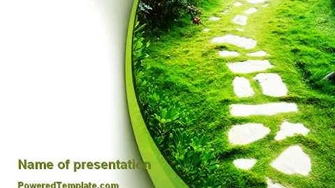 Forest Trail PowerPoint Template by PoweredTemplate.com