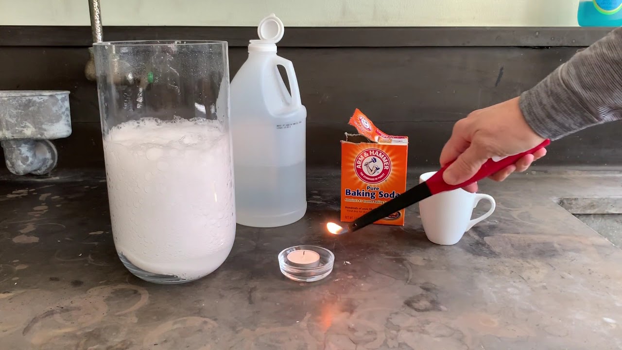 Vinegar And Baking Soda Reaction Youtube
