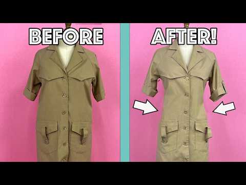How To Take In Any Dress With Sleeves To Fit You Perfectly!