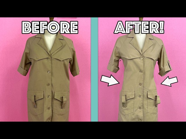 How To Take In Any Dress With Sleeves To Fit You Perfectly! - YouTube How To Take In Any Dress With Sleeves To Fit You Perfectly! - YouTube
