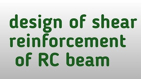 Method of design of shear reinforcement for RC beam by civil exam hunter