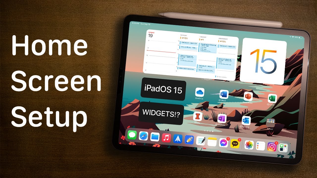 Best iPad Home Screen Setup with Widgets! - YouTube
