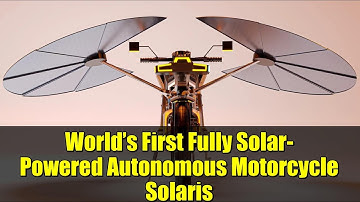 World’s First Fully Solar-Powered Autonomous Motorcycle Solaris | Architecture Meets Auto Tech