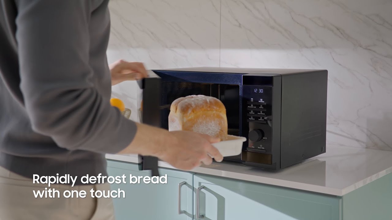 Defrost Bread in One Touch with Samsung Microwave Oven MS32DG4504GGE3