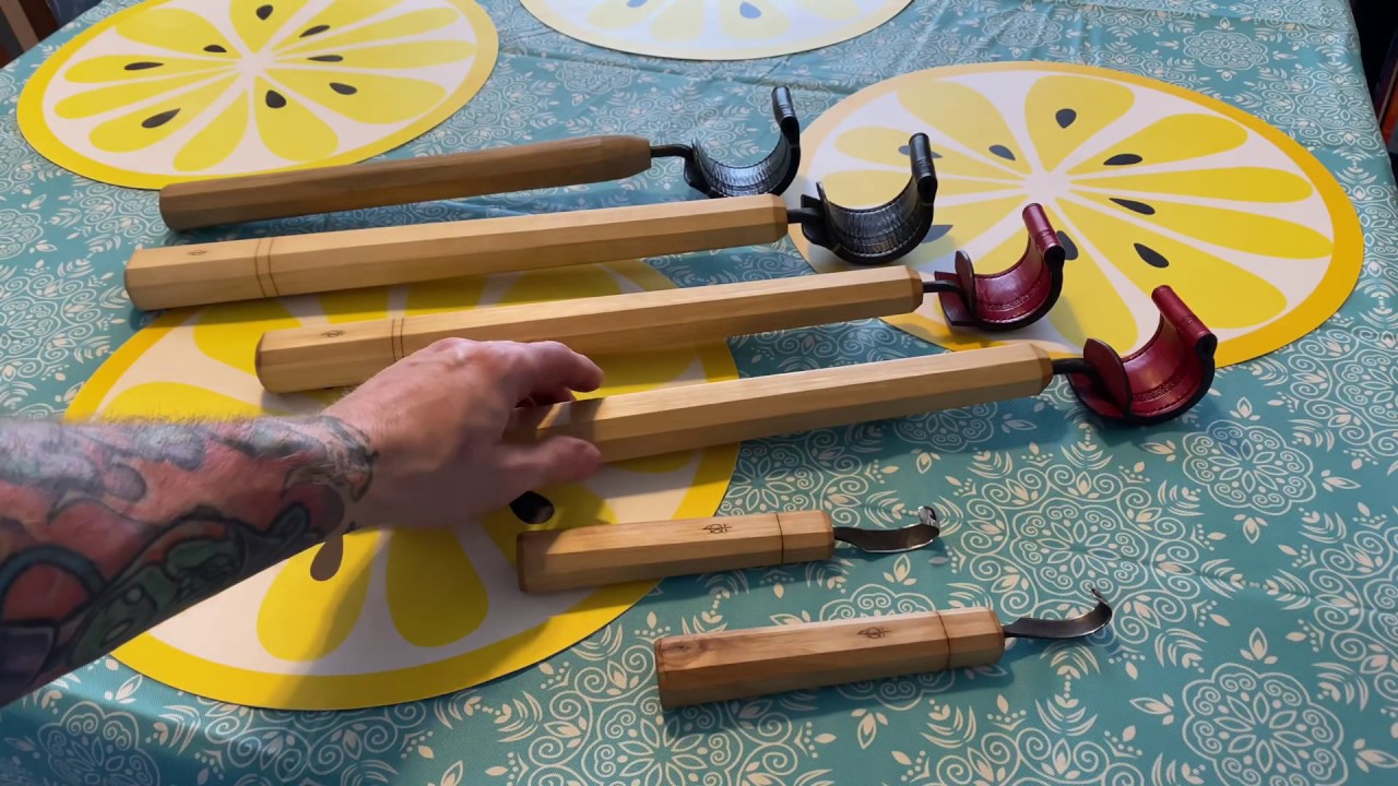 Crow Dog Sloyd Handles and Sheaths for Nic Westermann Hooks