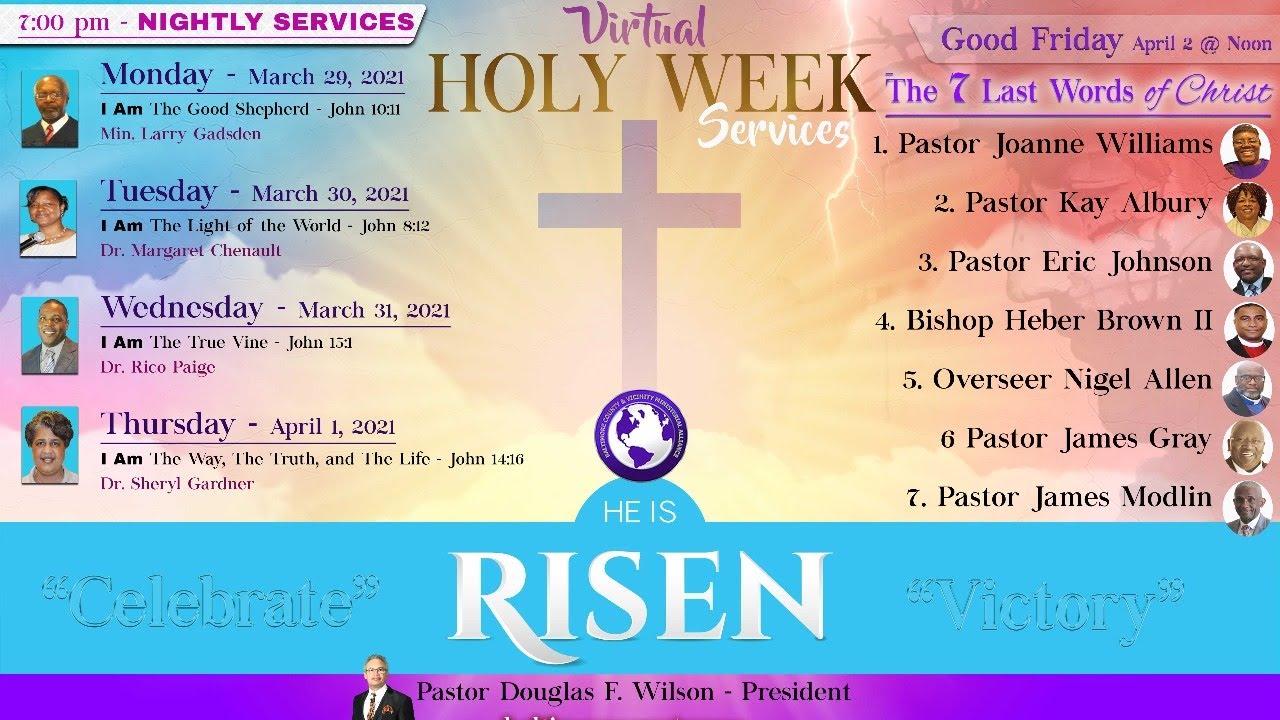 BCVMA Holy Week Nightly Services | Thursday Worship Service 4/1/2021