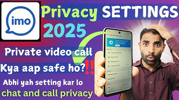 IMO Privacy Settings | IMO video call privacy Setting #imo