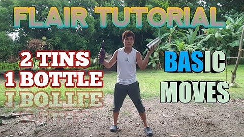 FLAIR BARTENDER TUTORIAL : 2 TINS 1 BOTTLE | BASIC MOVES