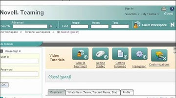 Enable Guest Access in Novell Teaming 2
