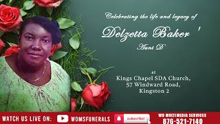 Delzetta Baker 'Aunt D' Funeral Service