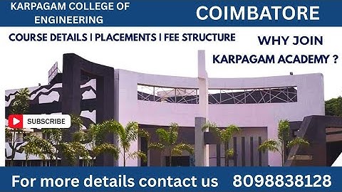 ✨Karpagam college of engineering🧑‍🎓#top#coimbatore#course#feestructure#cutoff 