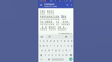 Cryptogram Puzzle #11  Android Quote Answer