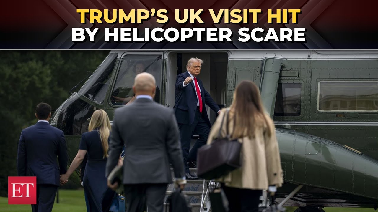 Trump ends UK visit with helicopter scare, signs defence technology prosperity deal with Starmer