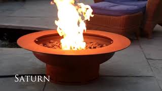 Saturn Fire Pit Art Fire Pit in Action