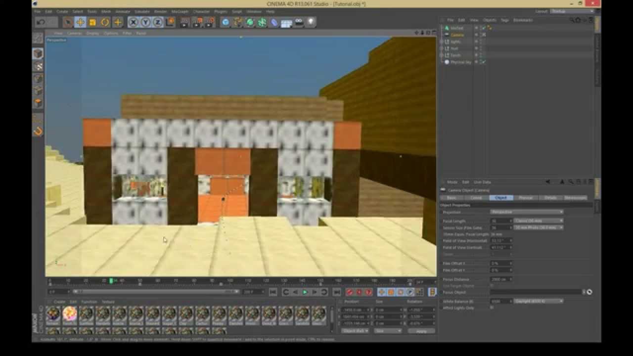 How To: Basic Minecraft intro\Staging (cinema 4d) - YouTube