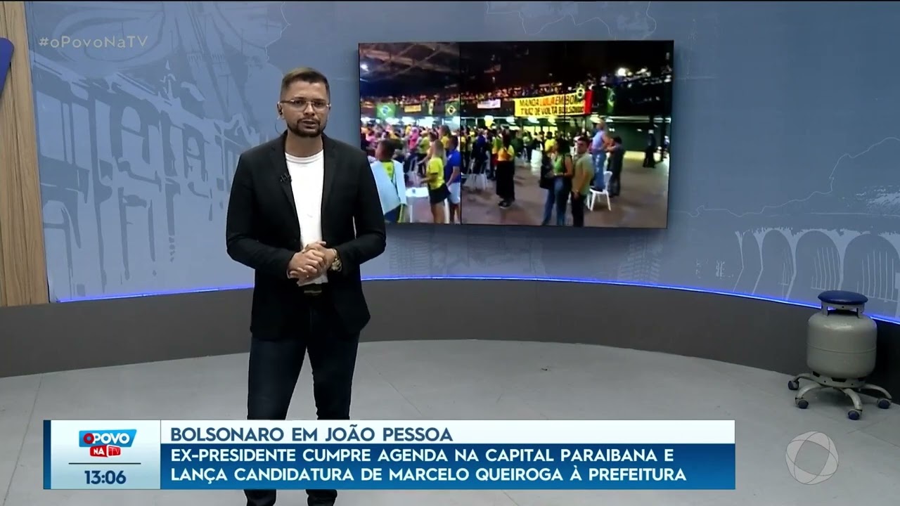 Ex-presidente Bolsonaro cumpre agenda na capital paraibana - O Povo na TV