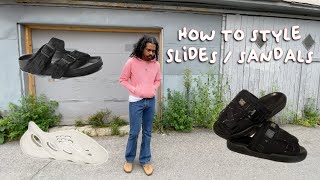 How to style 'slides' & sandals
