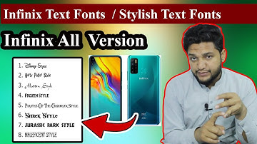 Infinix Stylish Text Fonts for All Versions | Stylish fonts for Whatsapp 2024 | Infinix Font Packs