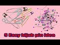 5 easy hijab pin tutorial/Hijab pin idea/ hijab pin tutorial/ easy hijab pin making/hijab brooch