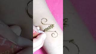 N Letter Mehndi Design| n letter mehndi design| trending mehndi design