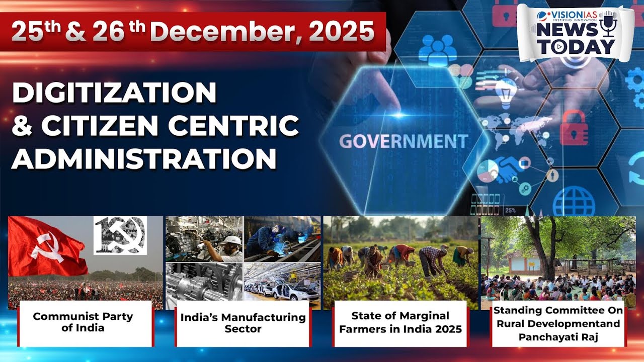 News Today | Daily Current Affairs | 25th & 26th December 2025 - YouTube