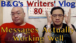 Writing action without crazy details and keeping the weight of it | Writers' vlog 0080 - WRITING