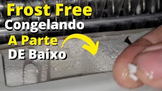 Geladeira congelando tudo, na parte de baixo, Geladeira frost free congelando tudo na parte de baixo