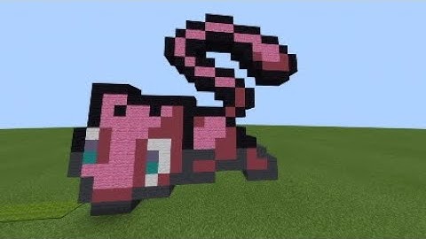How to Make Mew Pixel Art in Minecraft