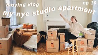 MOVING INTO MY NYC STUDIO APARTMENT | moving in nyc 10.