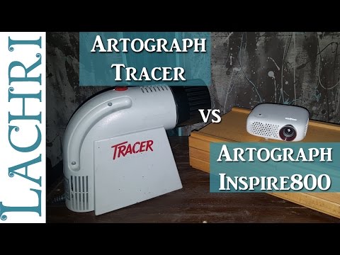 Artograph Tracer and Inspire 800 projectors   w Lachri