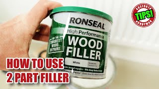 How to fill wood with 2 PART FILLER!