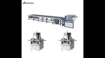 Combination of machines - ASJ 1000 Gluing machine and ABF 450 Rigid box wrapper