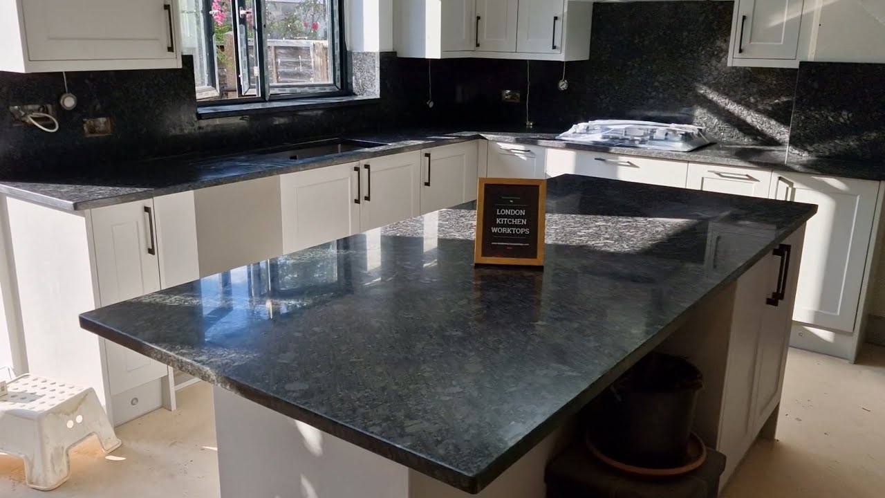 Steel Grey Granite. Kitchen Worktops Fitting & Installation Services in Ilford East London