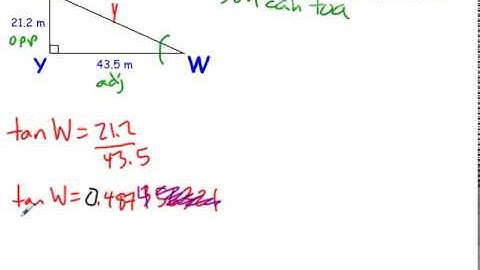 Trigonometry - Solving a Right Triangle Given Two Sides