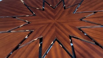 DEMO Mahogany Jupe Table with Self-Deploying Leaves, A Fully Automatic Jupe Table