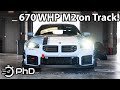670 whp on ice time attack bmw m2 g87 putnam park track test w verus engineering