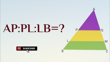 Area divided in equal parts| Similarity| triangles| geometry| @logicxonomy
