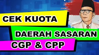 CEK KUOTA DAERAH SASARAN CALON GURU PENGGERAK KABUPATEN DAN KOTA SASARAN CGP DAN PENGAJAR PRAKTIK