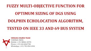 FUZZY MULTI-OBJECTIVE FUNCTION FOR OPTIMUM SIZING OF DGS USING DOLPHIN ECHOLOCATION ALGORITHM screenshot 5